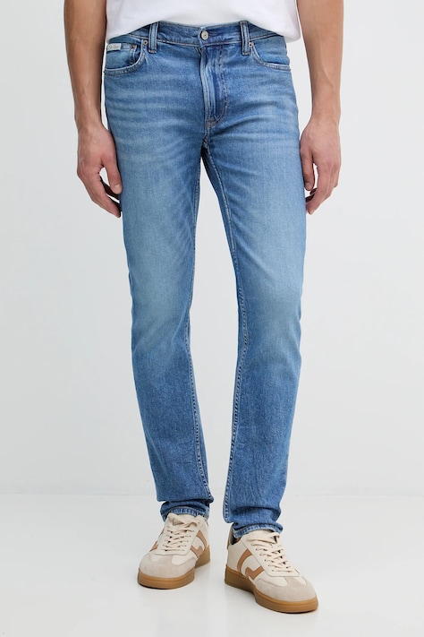 Calvin Klein Jeans jeansy męskie kolor niebieski LV04RC765G