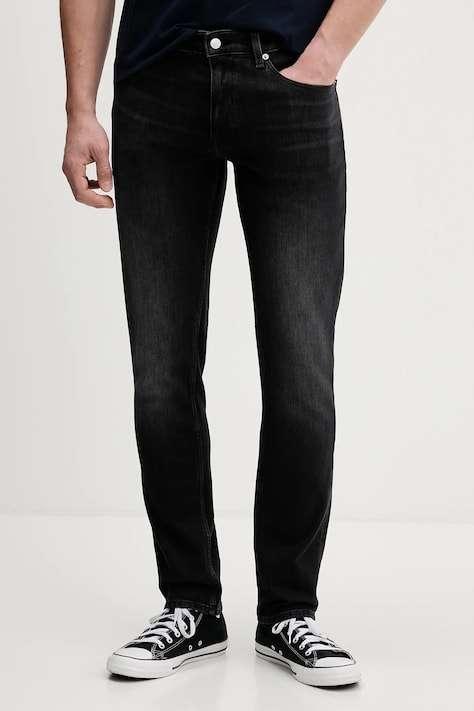 Τζιν παντελόνι Tommy Jeans χρώμα: μαύρο, DM0DM22590