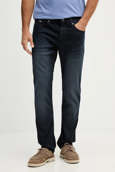 BOSS jeansy P-Delaware męskie kolor granatowy 50555207