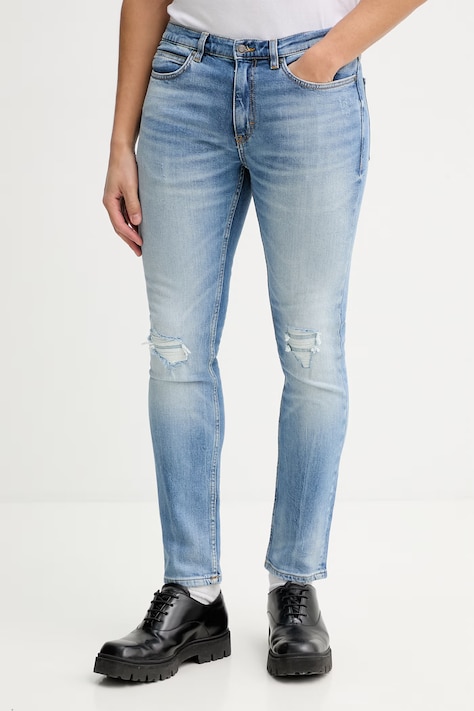 Džíny HUGO HUGO 734 pánské, modrá barva, 50555157