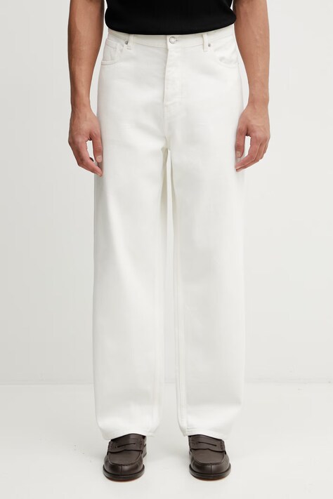 Drôle de Monsieur Jeansy regular męskie beżowe K-BP199-CO285-OW