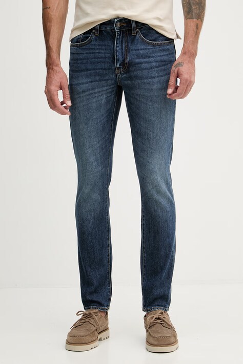 Armani Exchange jeansy slim fit męskie granatowe XM000070 AF21934