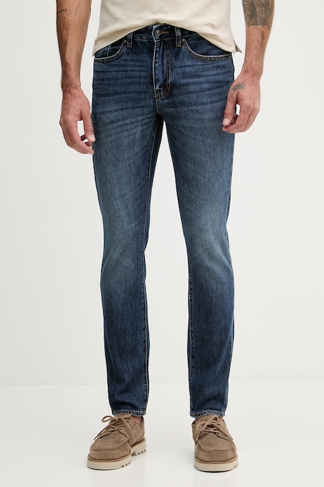 Armani Exchange jeansy slim fit męskie granatowe XM000070 AF21934