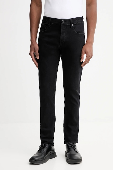 G-Star jeansy 3301 Slim męskie kolor czarny 51001-D931
