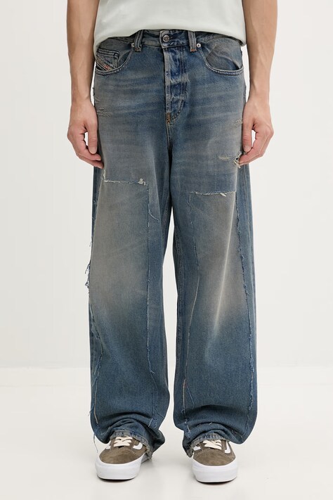 Diesel jeansy relaxed fit męskie 2001 D-MACRO L.32 niebieskie A11598.09N27