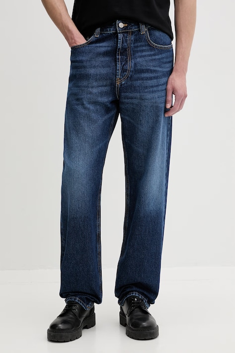 Diesel jeansy tapered męskie 2024 D-MACS L.32 niebieskie A18976.09I27