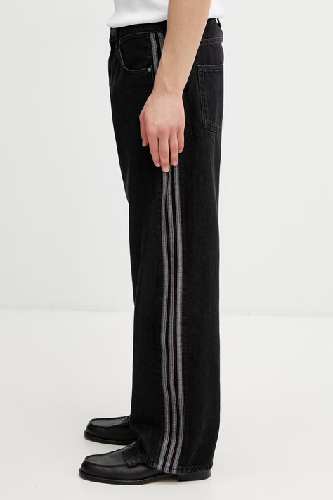 adidas Originals Firebird regular fit džíny pánské černé KD1497