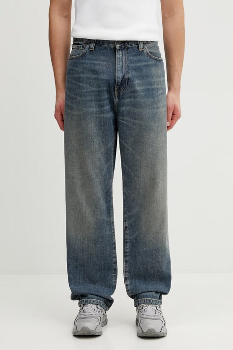 Carhartt WIP Aaron Pant jeansy regularne męskie niebieskie I036728.014Q