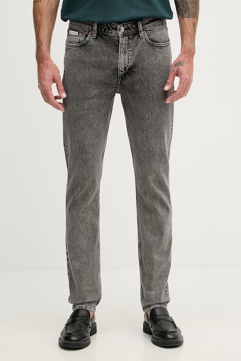 Calvin Klein Jeans дънки slim fit мъжки сиви LV04RF928G