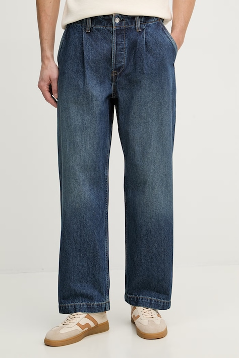 Calvin Klein Jeans jeansy barrel męskie granatowe LV04RF932G