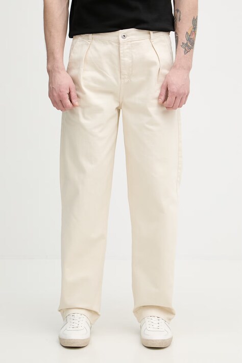 Lindbergh jeansy relaxed fit męskie beżowe 30.060001CD