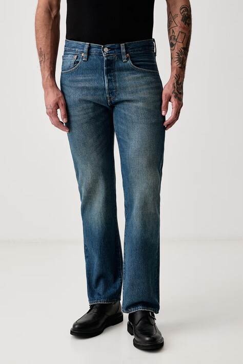 Levi's Jeansy relaxed fit męskie 501® RELAXED niebieskie 0057V