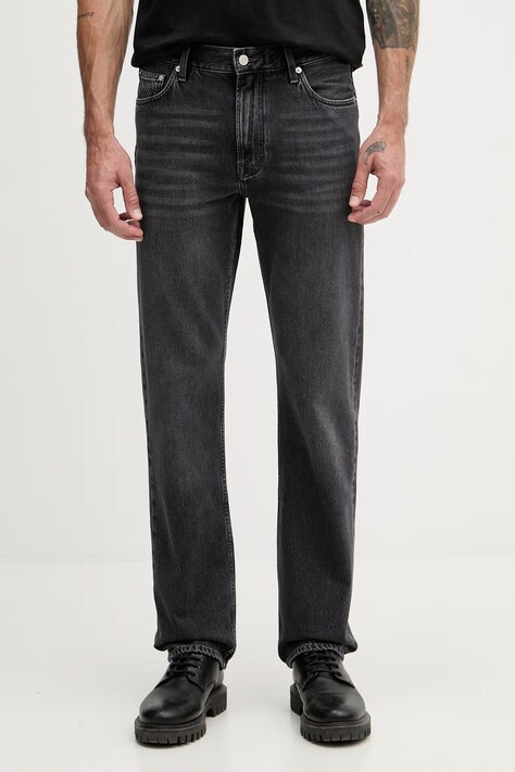 Tommy Hilfiger regularne traperice za muškarce crne MW0MW42325