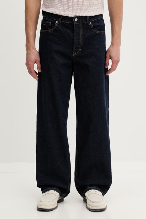 Tommy Jeans jeansy relaxed fit męskie granatowe DM0DM23307