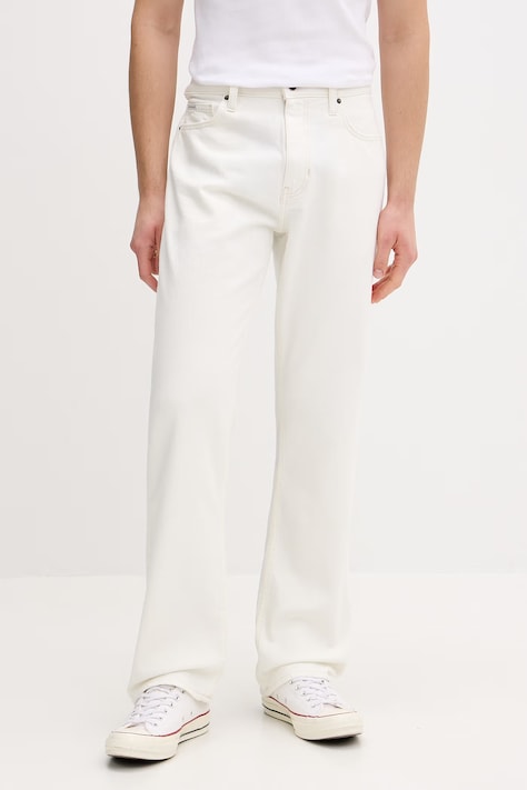 Guess Jeans jeansy straight męskie beżowe M5GA1B D5OC1