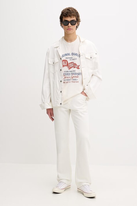 Guess Jeans джинси straight чоловічі — SS26-SJM0AR, бежевий — фото 2