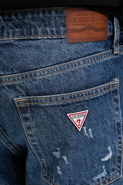 Guess Jeans джинси straight чоловічі — SS26-SJM0AT, темно-синій — фото 4