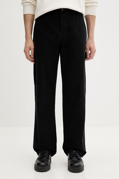 Dickies nohavice rovné pánske bavlnené čierne DK0A4ZABBLK1