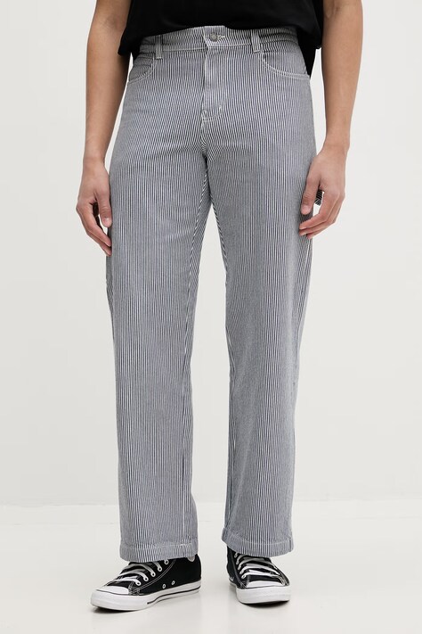 Dickies spodnie straight męskie bawełniane granatowe regular waist DK0A88K8RI21