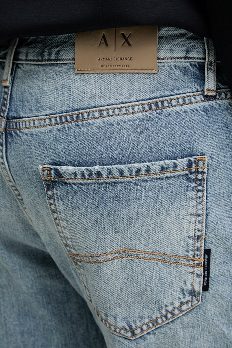 Armani Exchange джинси straight чоловічі — SS26-SJM0C5, блакитний — фото 4