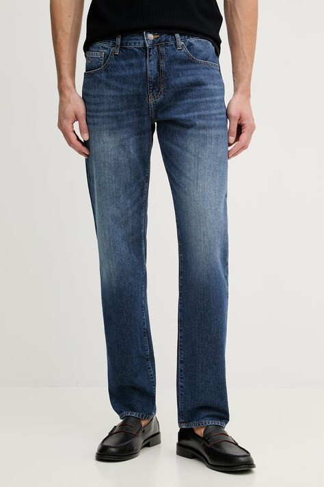 Armani Exchange дънки straight мъжки тъмносини XM000069