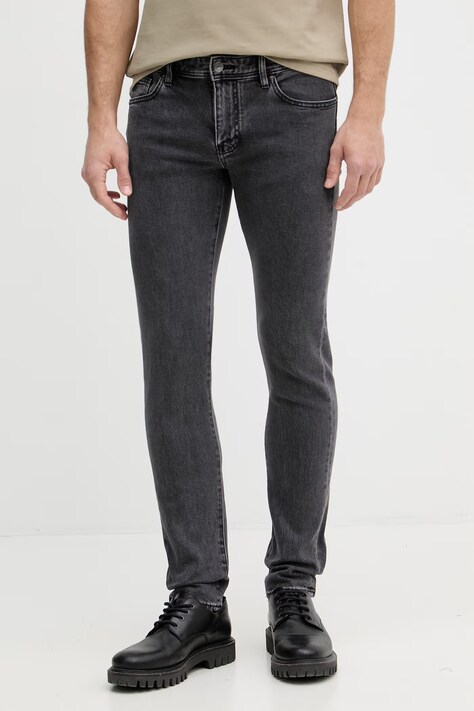 Armani Exchange rifle skinny pánske sivé XM001512 AF22558