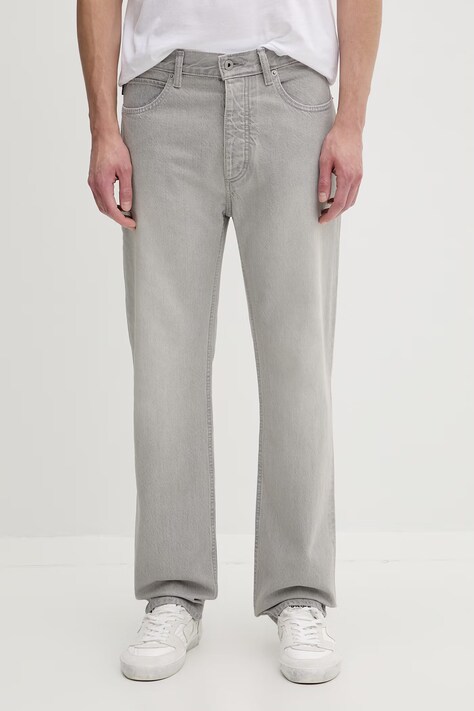 HUGO Blue jeansy straight męskie Jonah szare 50556064