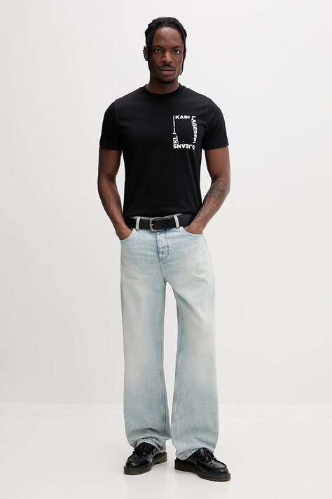 Karl Lagerfeld Jeans джинси relaxed fit чоловічі — SS26-SJM0DJ, блакитний — фото 2