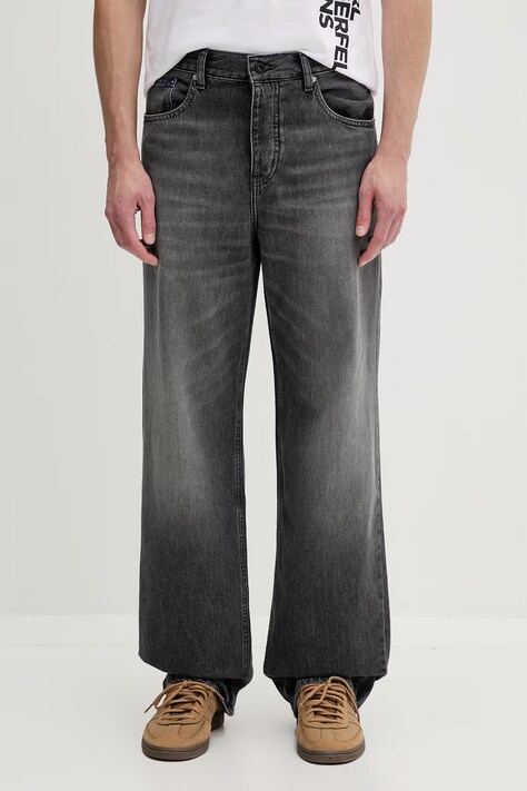 Karl Lagerfeld Jeans jeansy relaxed fit męskie szare B2M10116