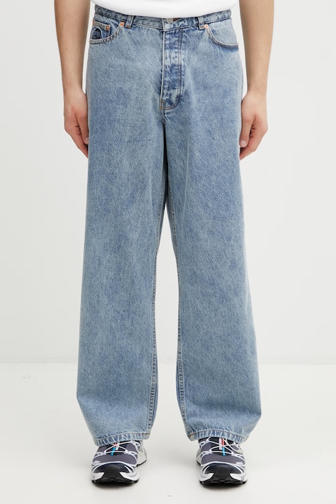 by Parra jeansy regularne męskie niebieskie 55240