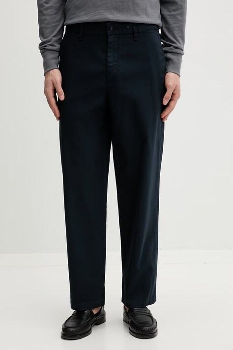 rag & bone spodnie męskie bawełniane granatowe regular waist RV6D26S7MCO