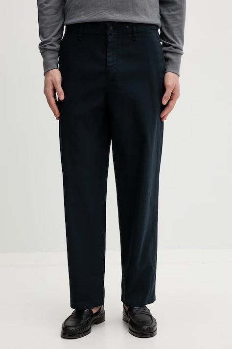 rag & bone spodnie męskie bawełniane granatowe regular waist RV6D26S7MCO