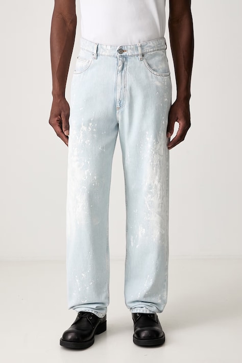 MM6 Maison Margiela jeansy straight męskie niebieskie SH2LA0054.M30055