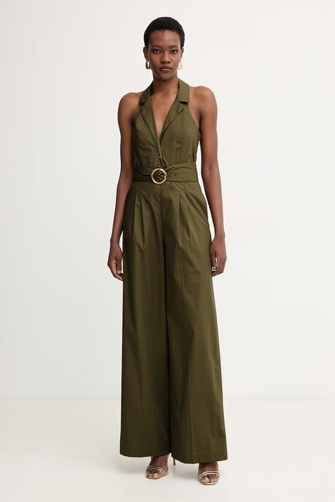 Twinset ολόσωμη φόρμα γυναικεία με βαμβάκι πράσινη 261TT2221