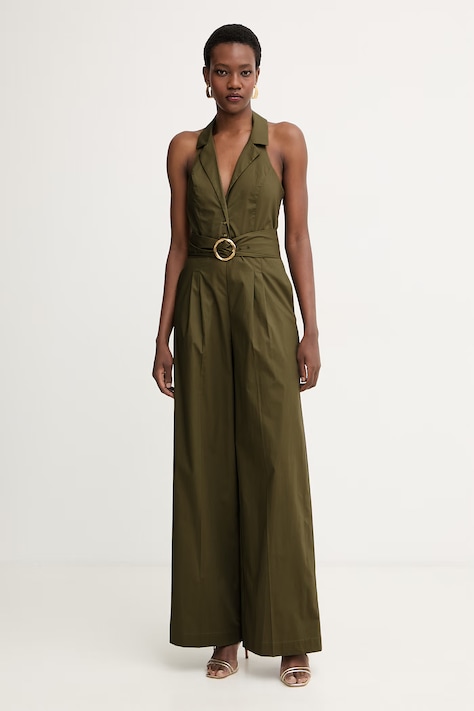 Twinset ολόσωμη φόρμα γυναικεία με βαμβάκι πράσινη 261TT2221