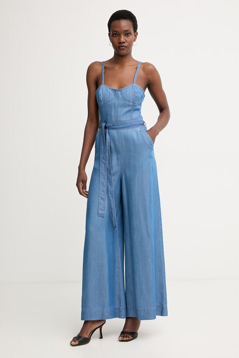 Twinset kombinezon ženski od lyocella plavi 261AT2052