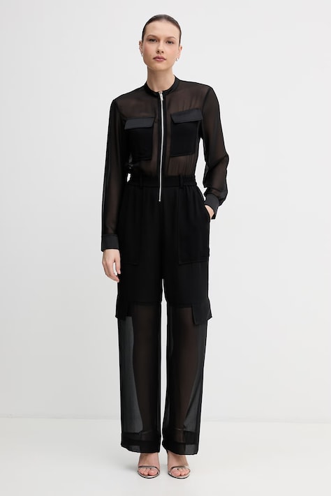 Sisley tuta da donna nera 4XZGLT00U