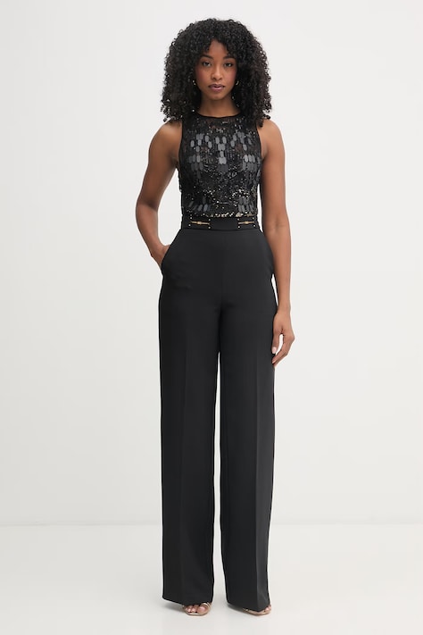 Elisabetta Franchi kombinezon garniturowy damski czarny TU06662E2