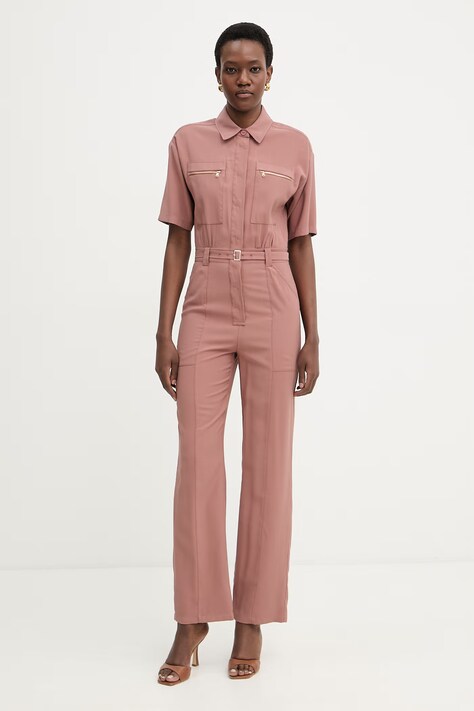 Patrizia Pepe salopetă pentru femei,cu vâscoză roz 2T0099 A573