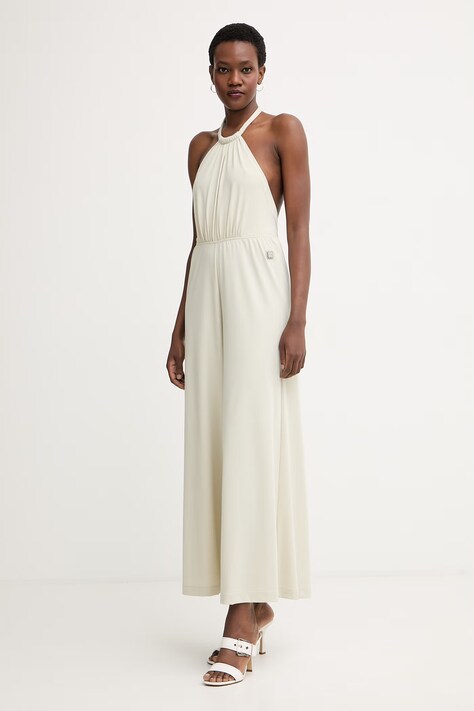 Armani Exchange kombinezon damski z wiskozy zielony XW002074 AF21296