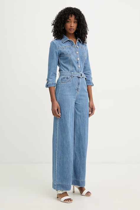 Morgan kombinezon damski jeansowy niebieski PIMA