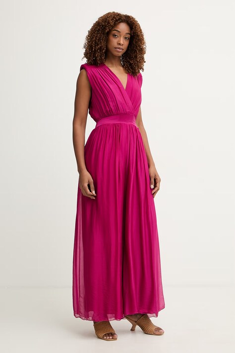 Haveone kombinezon damski z jedwabiem różowy YFF-Q001