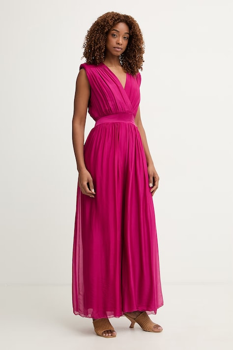 Haveone kombinezon damski z jedwabiem różowy YFF-Q001