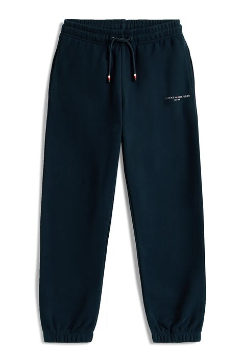 Tommy Hilfiger spodnie dresowe dziecięce kolor granatowy gładkie KS0KS00662
