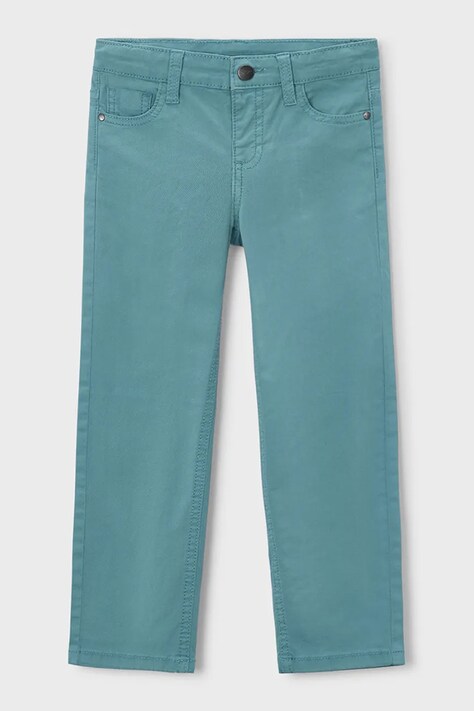 Mayoral spodnie dziecięce kolor zielony gładkie 505