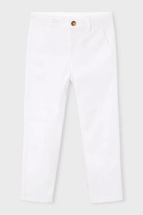 Дитячі штани Mayoral колір білий однотонні 512