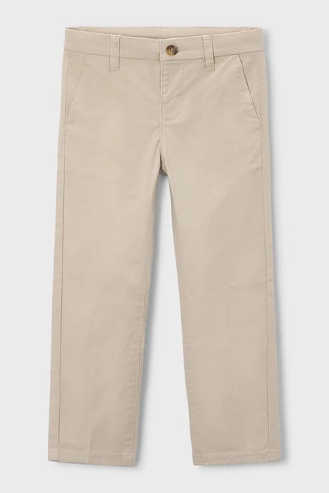 Mayoral spodnie dziecięce kolor beżowy gładkie 512