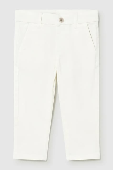 Mayoral spodnie dziecięce kolor beżowy gładkie 522