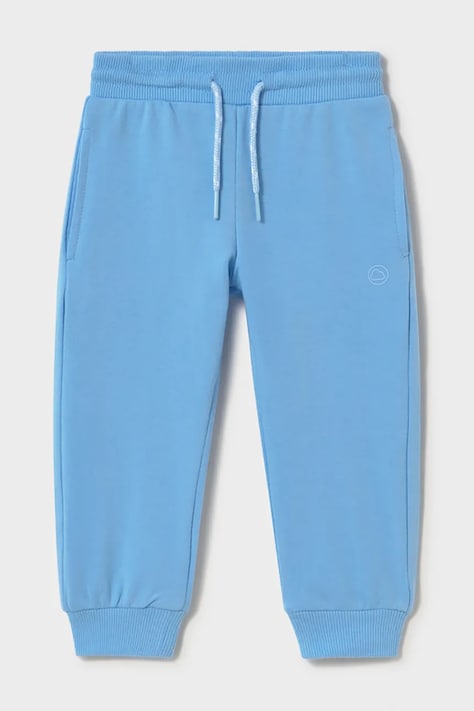 Mayoral spodnie dresowe dziecięce kolor niebieski gładkie 711