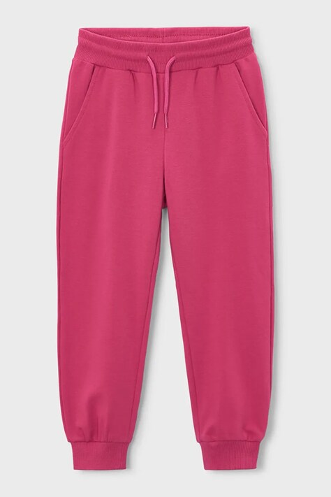 Mayoral spodnie dresowe dziecięce kolor czerwony gładkie 742